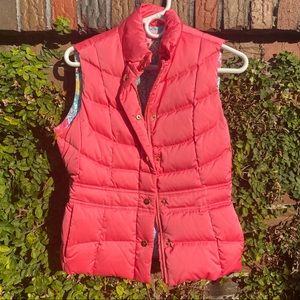 Lilly Pulitzer pink down vest